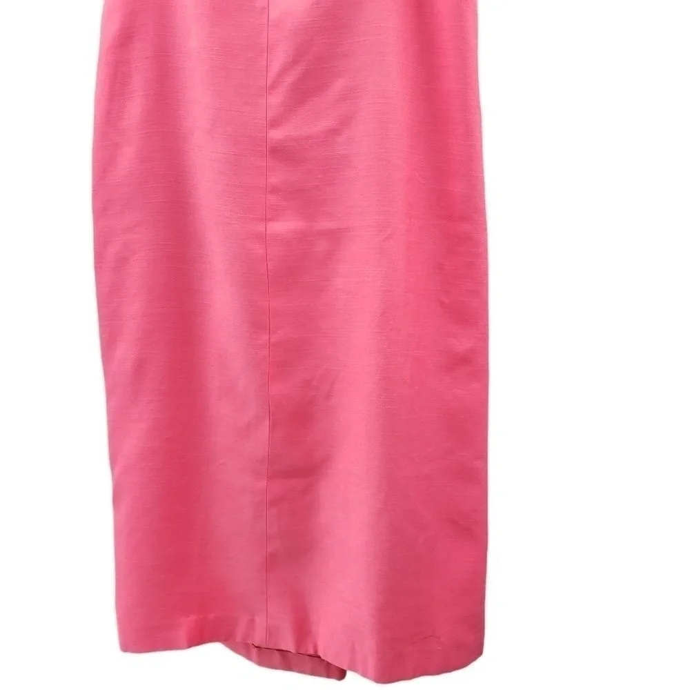 Emma Domb M Bow Back Collared Vintage Maxi Dress - Picture 5 of 9